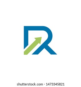 simple sophisticated initial r letter logo vector
