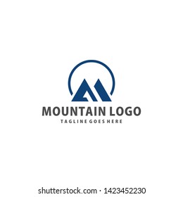 simple and sophisticated mountain logo design inspiration