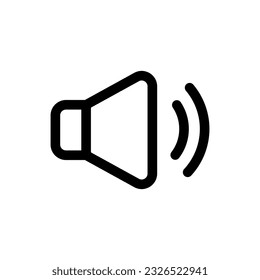 Simple Sound icon. The icon can be used for websites, print templates, presentation templates, illustrations, etc