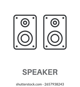 Simple  Sound Speaker Design Icon, Simple Style Design Inspiration For Any Logos Interface And Purpose