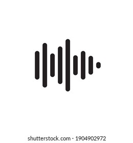 Simple Sound Wave Vector Design Icon