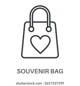 Ícone De Design De Saco De Lembrança Simples, Inspiração De Design De Estilo Simples Para Qualquer Interface De Logotipos E Propósito
