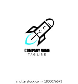 Logotipo de espacio simple con arte de línea elegante para empresas, empresas y otros