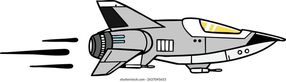 Simple Spacecraft Illustration in Motion Design