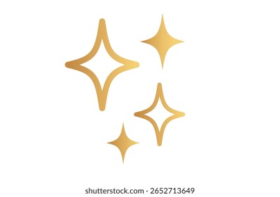 Una marca simple y brillante (gradación de oro)