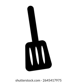 Ícone de espátula simples usado na ilustração de culinária