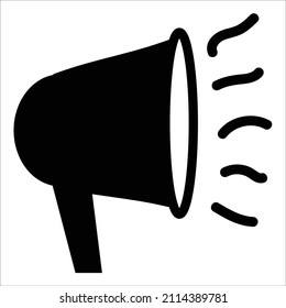 simple speaker icon with black color to complete the design