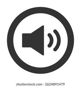 Einfaches Lautsprechersymbol für Soundsteuerungen	