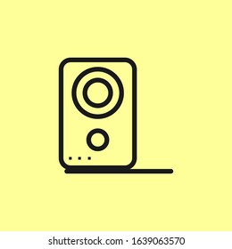 simple speaker icon template design