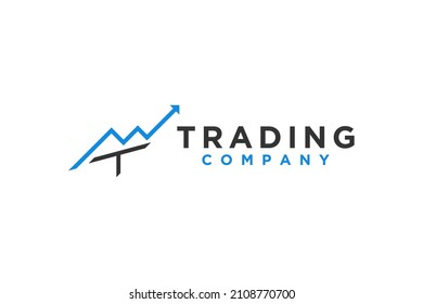 Simple spear Arrowhead abstract symbol with initial A T logo design