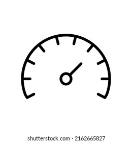 Simple Spedometer Icon  Line Art