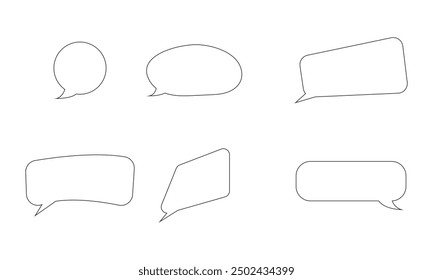 Simple Speech Bubble and Frame Set