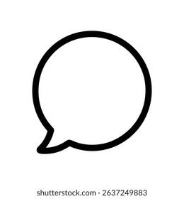 Simple speech bubble icon illustration design element