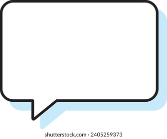 Simple Speech Bubble Illustration Material