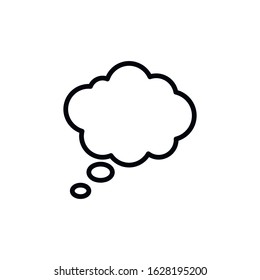 Simple speech bubble line icon. Stroke pictogram. Vector illustration isolated on a white background. Premium quality symbol. Vector sign for mobile app and web sites.