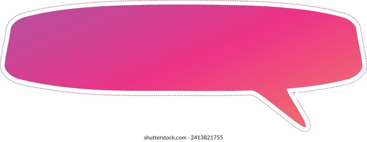 Simple speech bubble set drawn with lines. Illustration set with many variations.