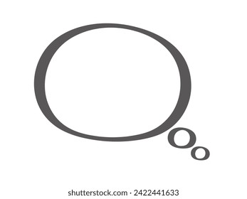 A simple speech bubble that looks like it was written with a magic pen 2