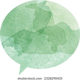 einfache Aquarellblase-Illustration