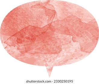 einfache Aquarellblase-Illustration