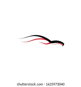 Simple speed car logo template