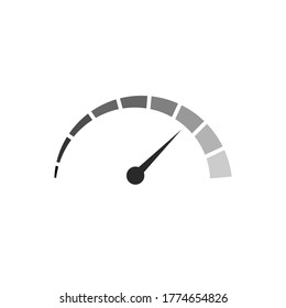 simple speedometer, speed motion, vector illustration
