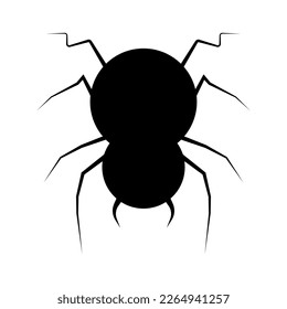 Simple spider icon. Halloween. Vector.