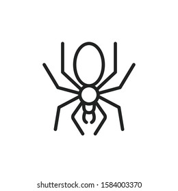 Simple spider line icon. Stroke pictogram. Vector illustration isolated on a white background. Premium quality symbol. Vector sign for mobile app and web sites.