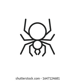 Simple spider line icon. Stroke pictogram. Vector illustration isolated on a white background. Premium quality symbol. Vector sign for mobile app and web sites.