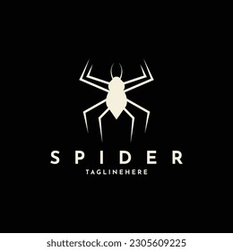 Simple spider logo design idea