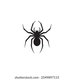 simples Spider silhueta vetor Estilo com fundo branco