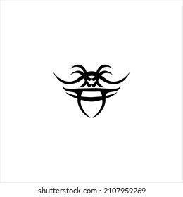 Simple spider vector logo design
