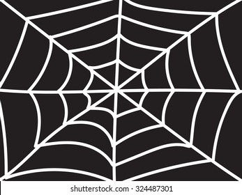 simple spider web for halloween background