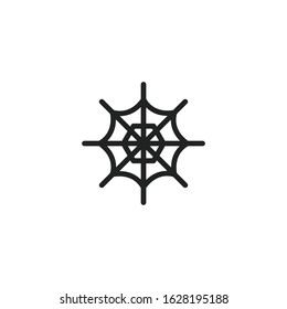Simple spider web line icon. Stroke pictogram. Vector illustration isolated on a white background. Premium quality symbol. Vector sign for mobile app and web sites.