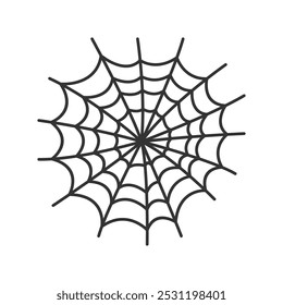 Teias de aranha simples ilustração vetor de arte de linha, vetor de teias de aranha desenhado à mão isolado em um fundo branco