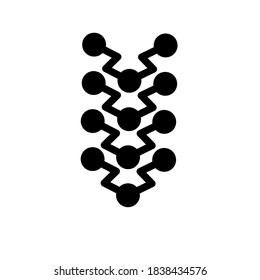 simple spine logo vector illustration