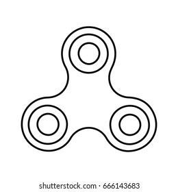 Simple spinner line icon. Icon for web or mobile interfaces.