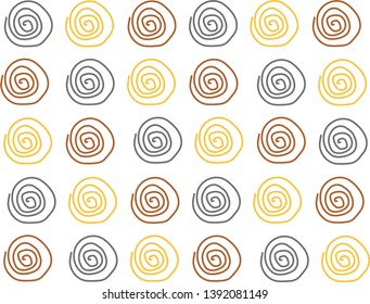 Simple spiral background. Flowers background.vector illustration