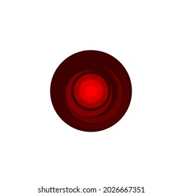 simple spiral icon elements, isolated vector graphic