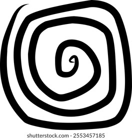 simple spiral shape icon vector can be used for backgrounds and others