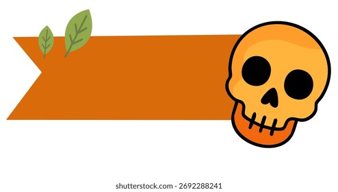 Simples banner assustador perfeito para temas festivos outono