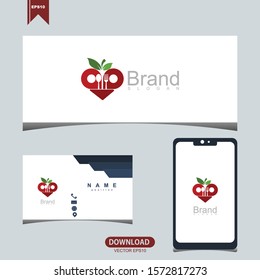 Simple spoon and fork icon concept for restaurant logo vector design