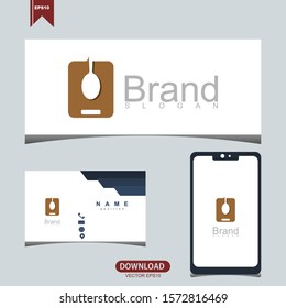 Simple spoon icon concept for restaurant logo vector design