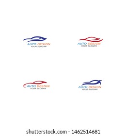 Simple sport car logo template inspiration