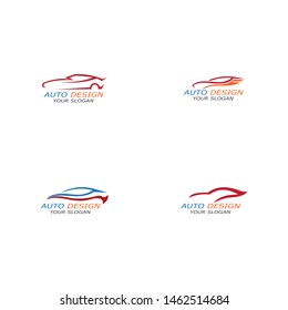 Simple sport car logo template inspiration
