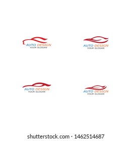 Simple sport car logo template inspiration