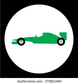 simple sport formula isolated black icon eps10