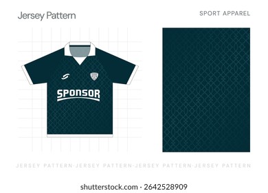 Simple sport jersey pattern design 