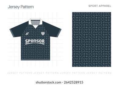Simple sport jersey pattern design 