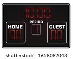Simple sport scoreboard. vector illustration