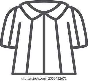 Simple sporting goods line drawing single item icon referee clothes